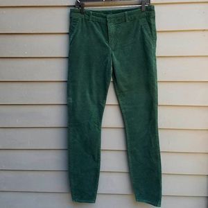 Kut from the Kloth Forest Green Brushed Corduroy Skinny Jeans Size 10